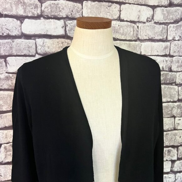 Charter Club Black & White No Close Cardigan Sweater Size 1X - Picture 2 of 9
